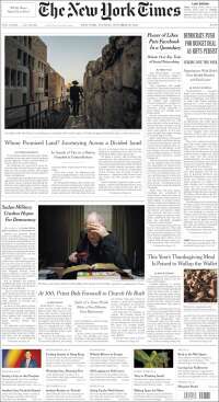 Portada de New York Times (USA)