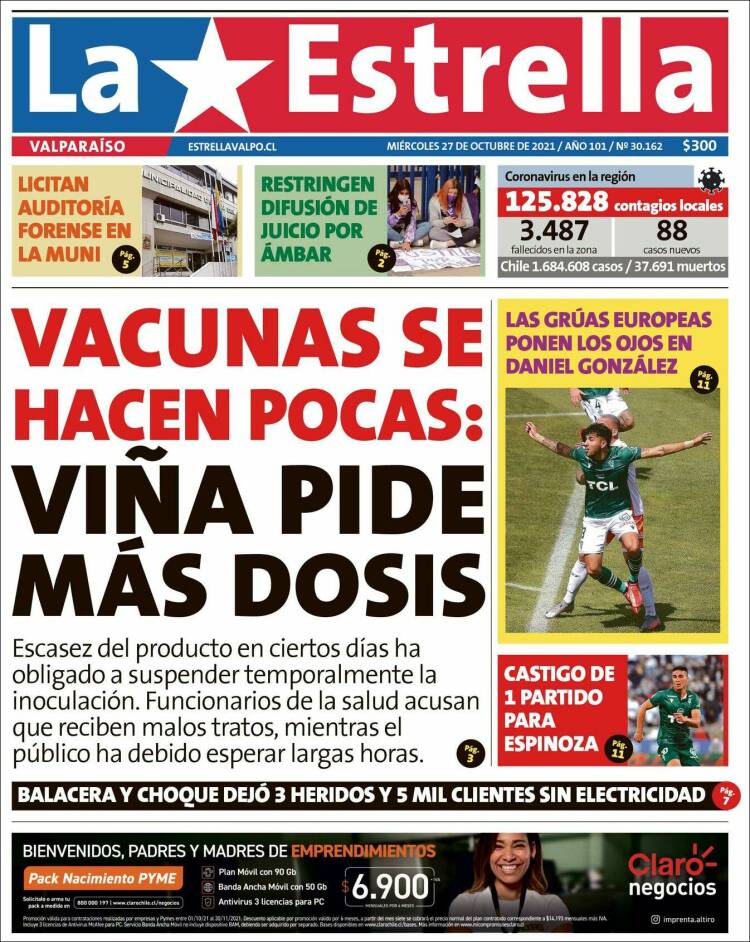 Portada de Estrella de Valparaiso (Chile)