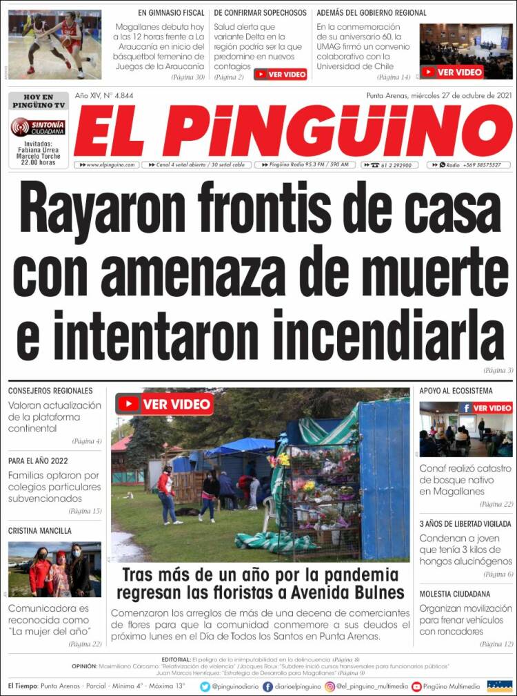 Portada de El Pingüino (Chile)