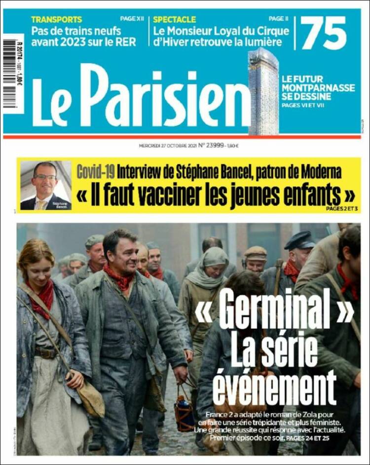 Portada de Le Parisien (Francia)