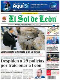 Portada de El Sol de León (M&eacute;xico)