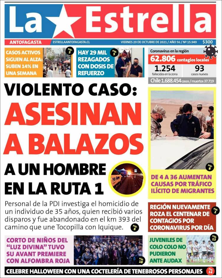 Portada de La Estrella del Norte (Chile)