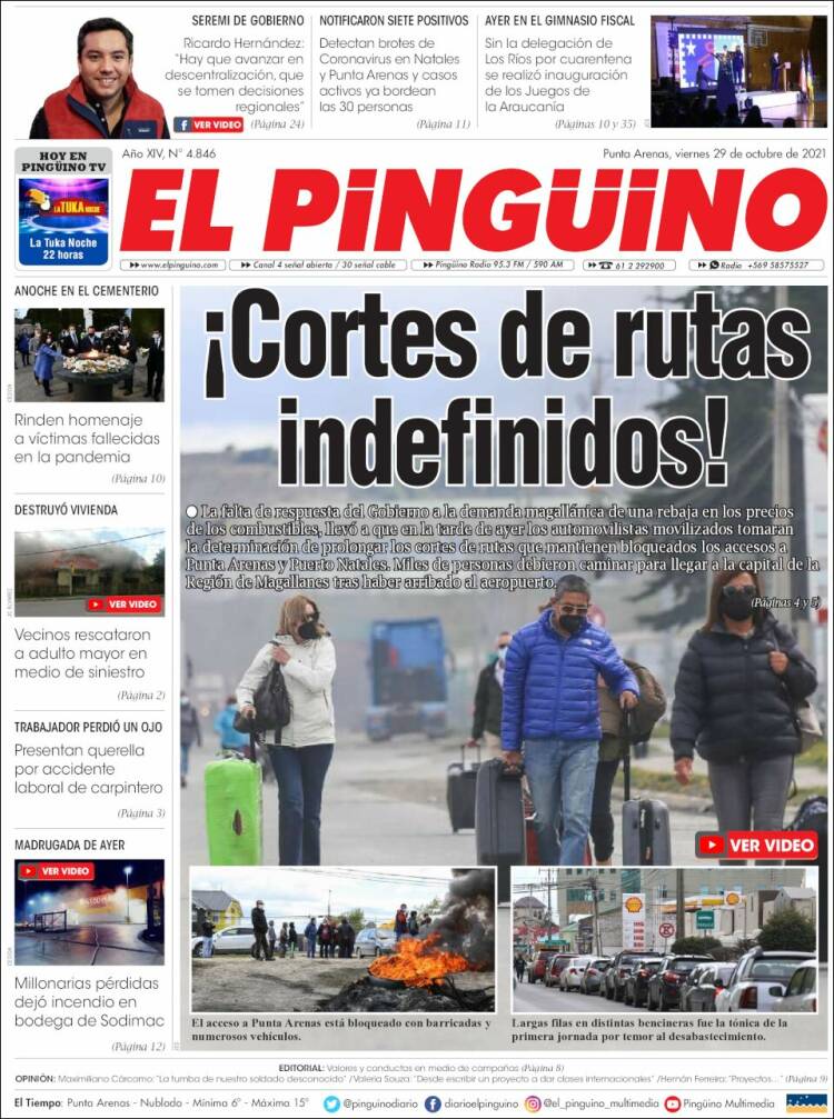 Portada de El Pingüino (Chile)