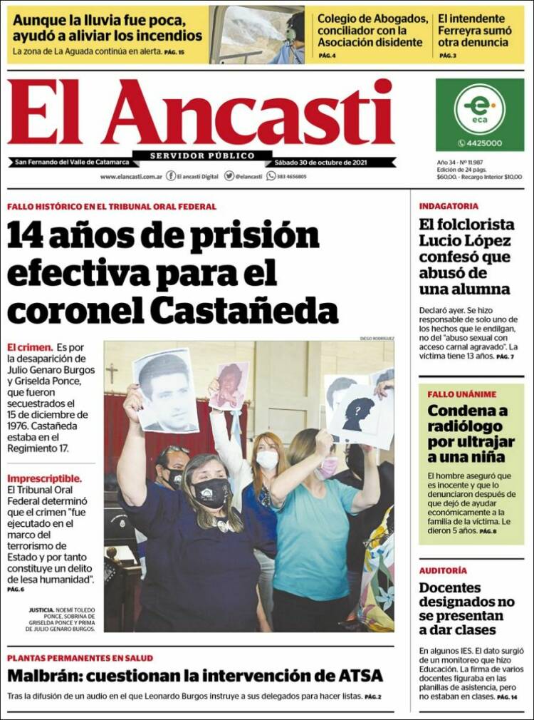 Portada de El Ancasti (Argentina)