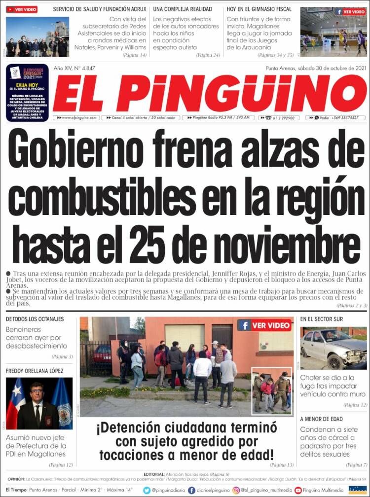 Portada de El Pingüino (Chile)