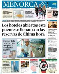 Portada de Menorca - Diario Insular (España)