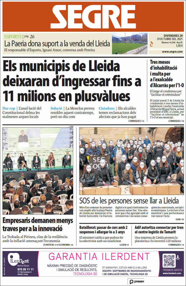 Portada de Segre (España)