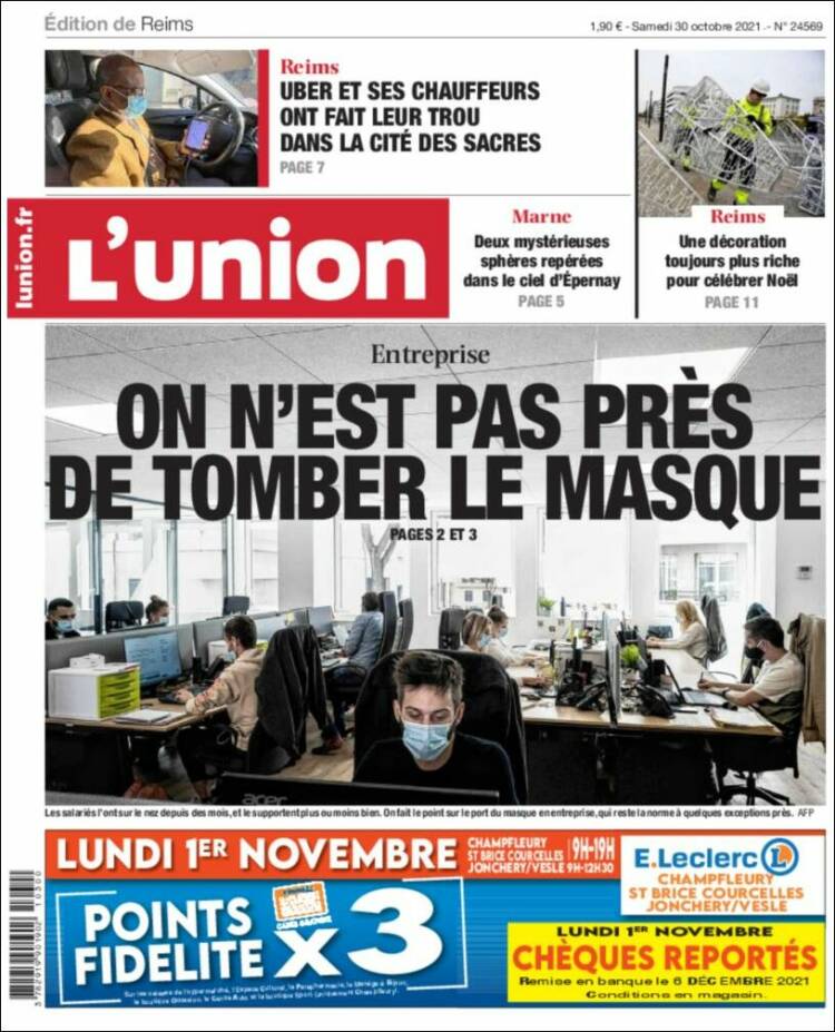 Portada de L'Union (Francia)