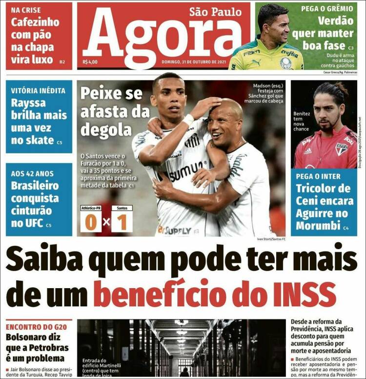 Portada de Jornal Agora (Brasil)