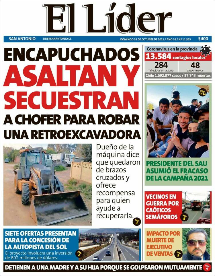 Portada de Lider de San Antonio (Chile)