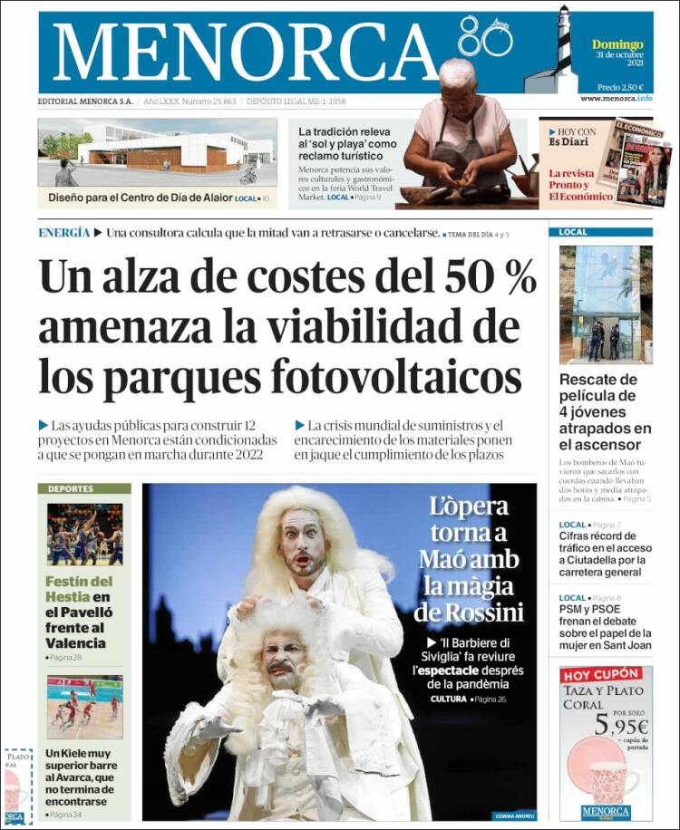 Portada de Menorca - Diario Insular (España)