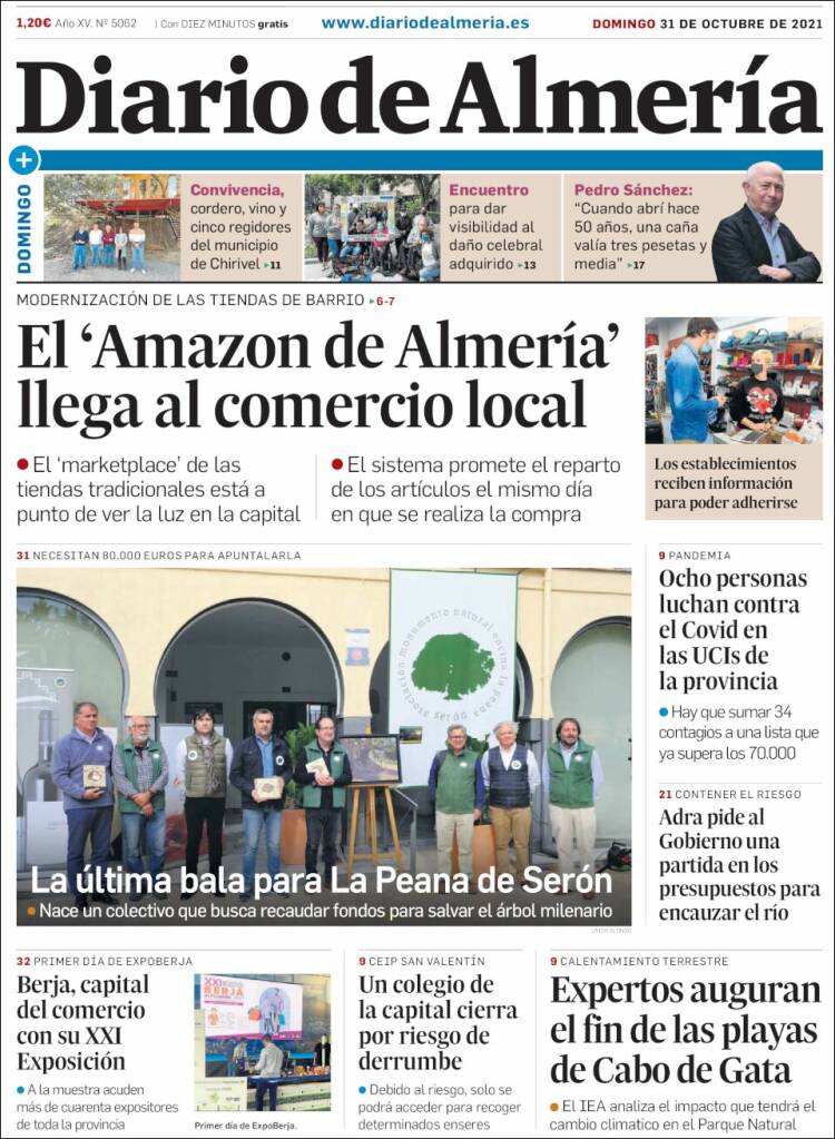 Portada de Diario de Almería (España)