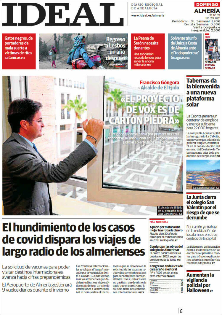Portada de Ideal Almeria (España)