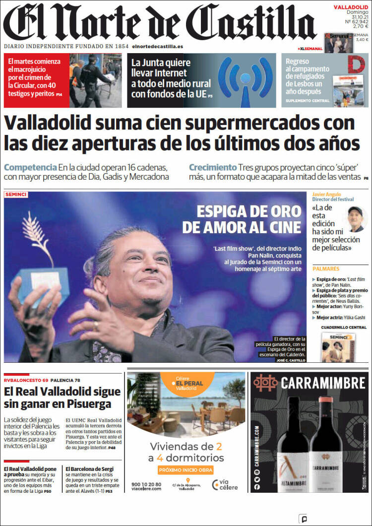 Portada de Norte de Castilla - Valladolid (España)