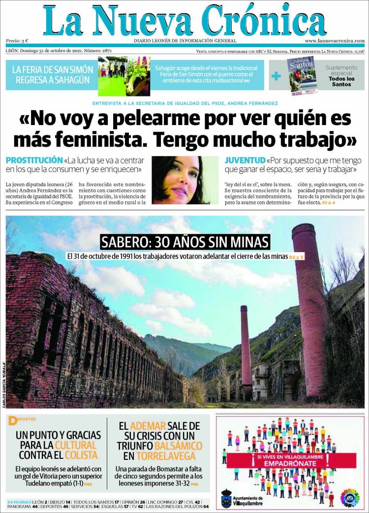 Portada de La Nueva Crónica (España)