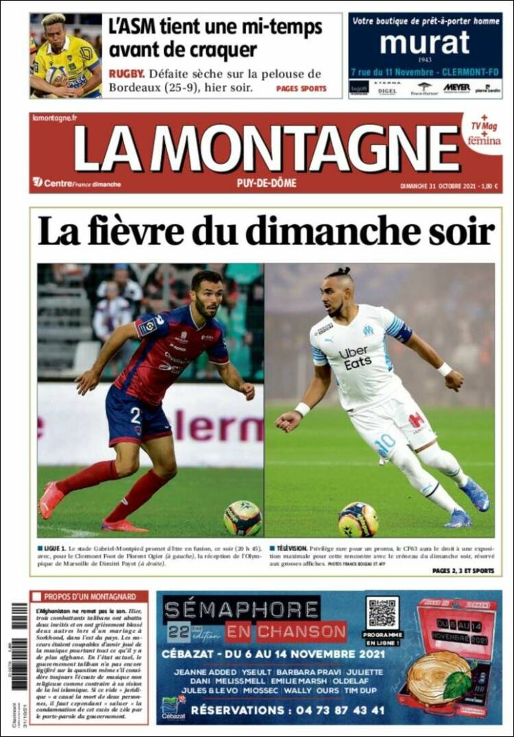 Portada de La Montagne (Francia)