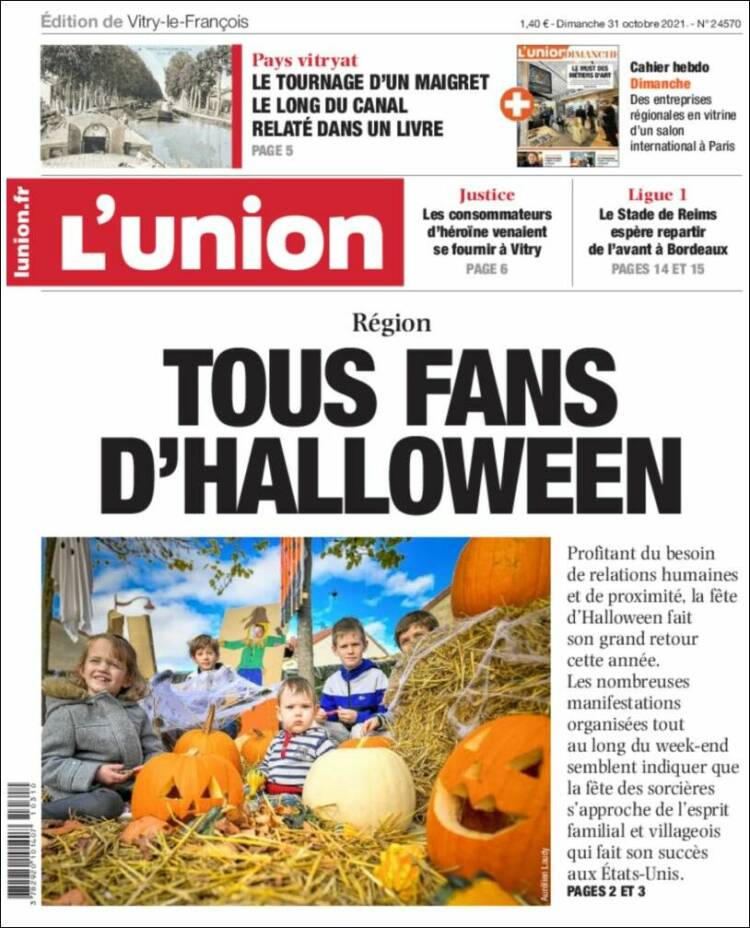 Portada de L'Union (Francia)