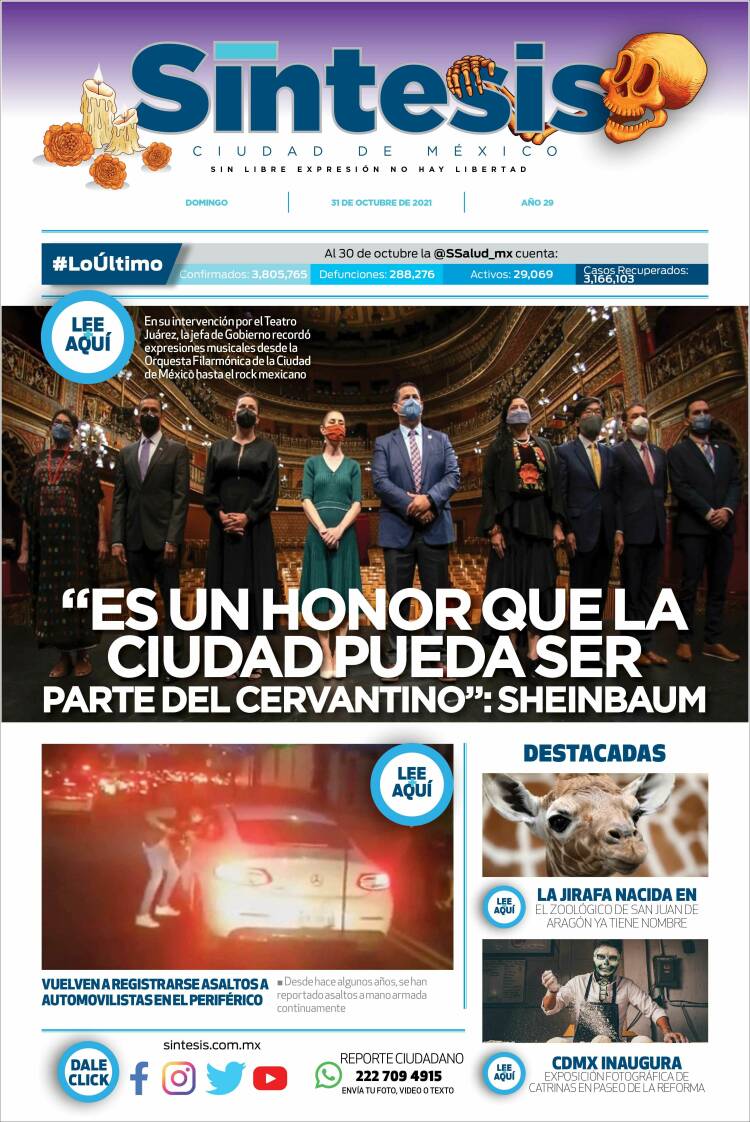 Portada de Síntesis Nacional (México)