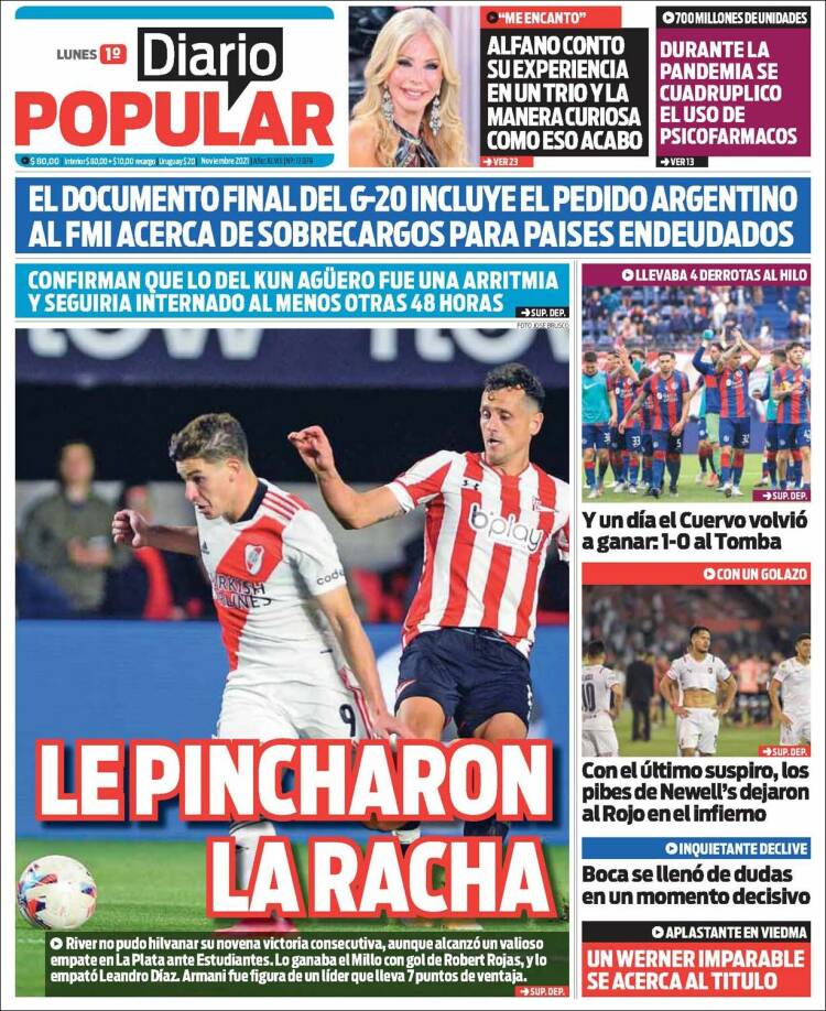 Portada de Diario Popular (Argentina)