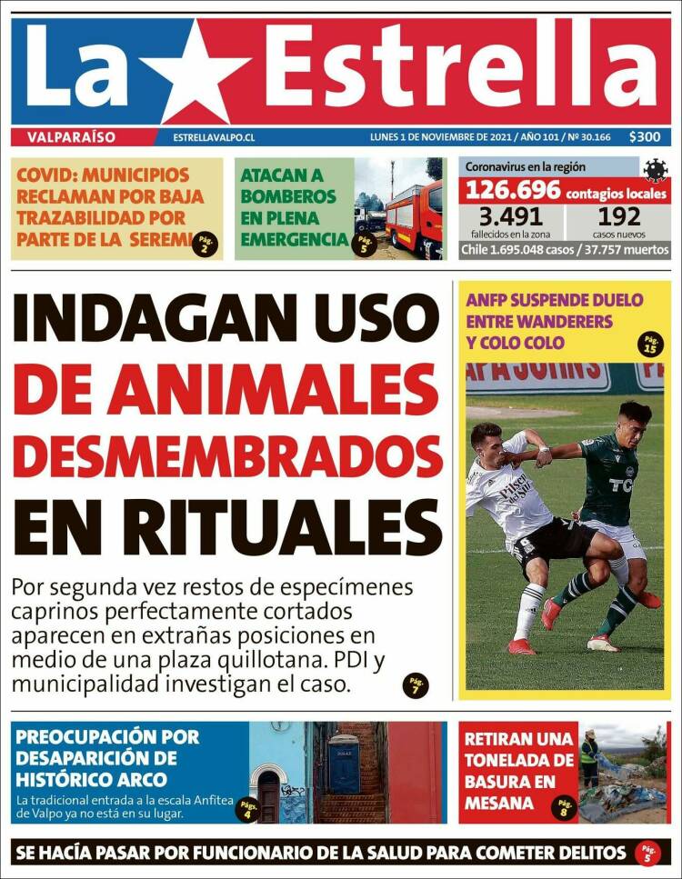 Portada de Estrella de Valparaiso (Chile)