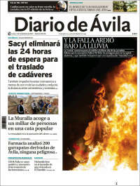 Portada de Diario de Ávila (España)