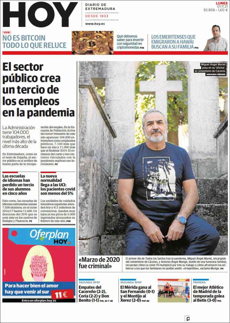 Portada de Hoy - Badajoz (España)