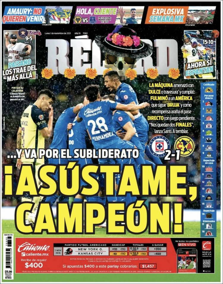 Portada de Record (Mexique)