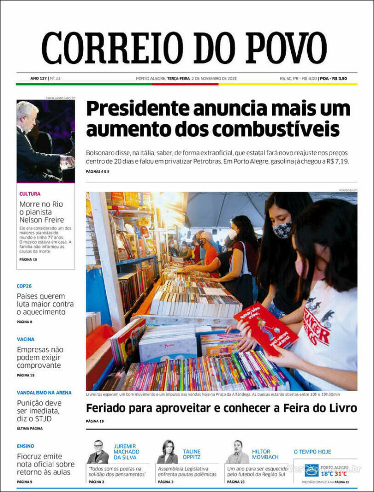 Portada de Correio Do Povo (Brasil)