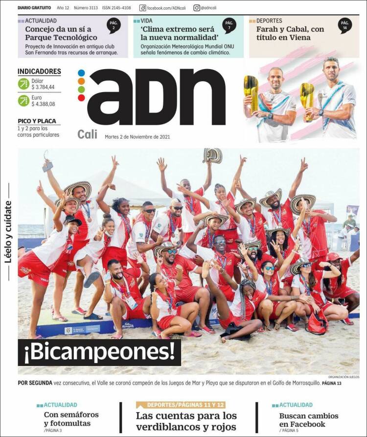 Portada de ADN - Cali (Colombia)