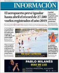 Portada de Diario Información (España)