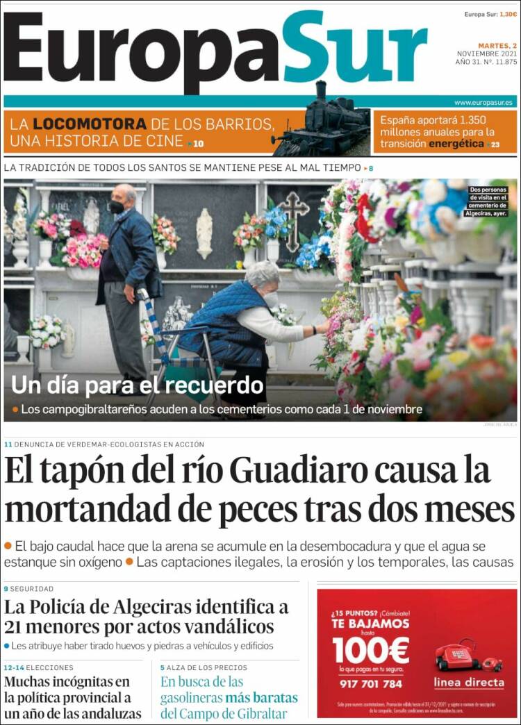 Portada de Europa Sur (España)