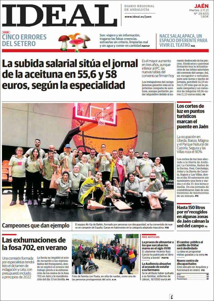 Portada de El Ideal de Jaén (España)