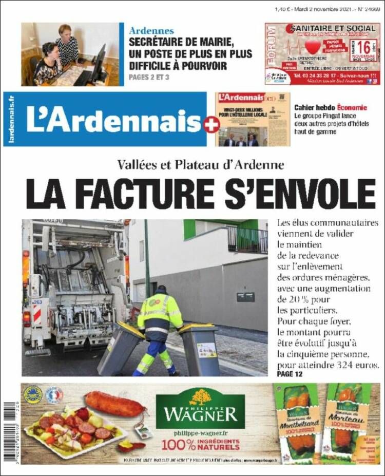 Portada de L'Ardenais (Francia)