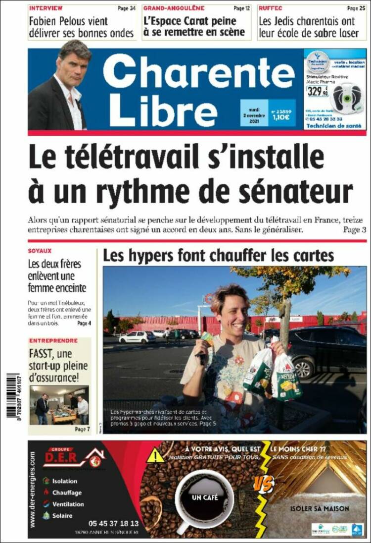 Portada de Charente Libre (Francia)