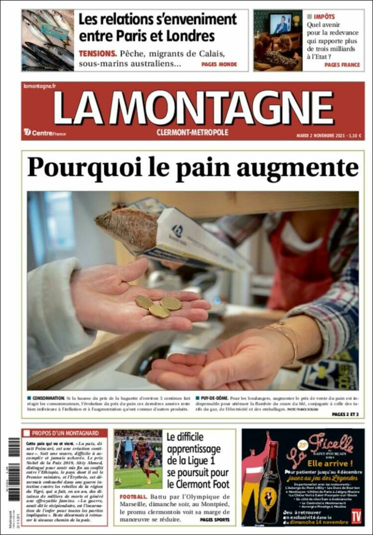 Portada de La Montagne (Francia)