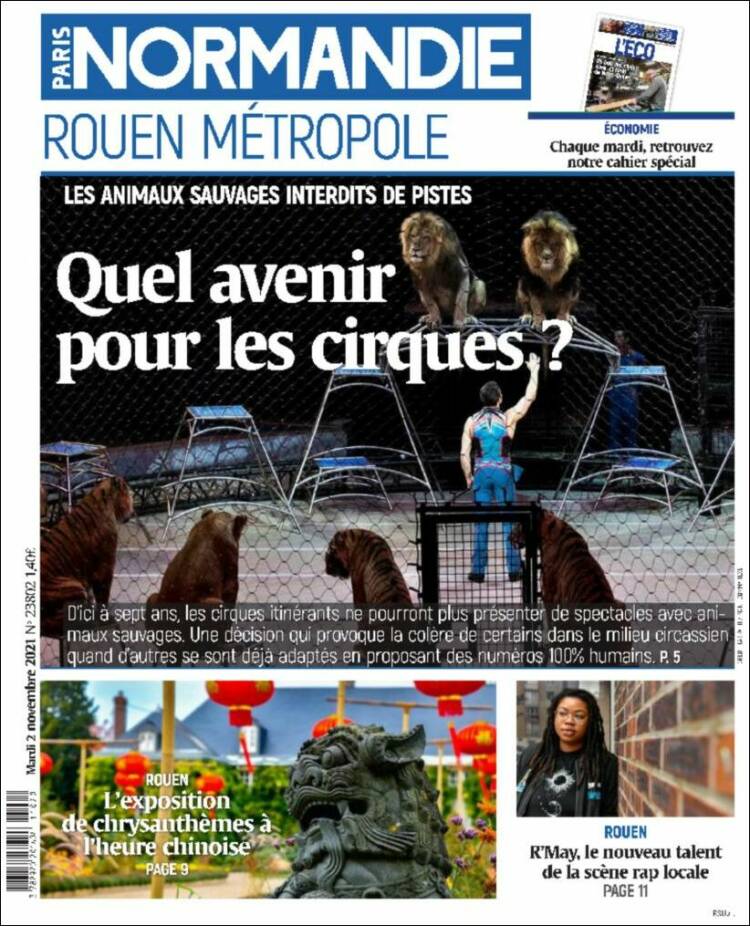 Portada de Paris Normandie (Francia)