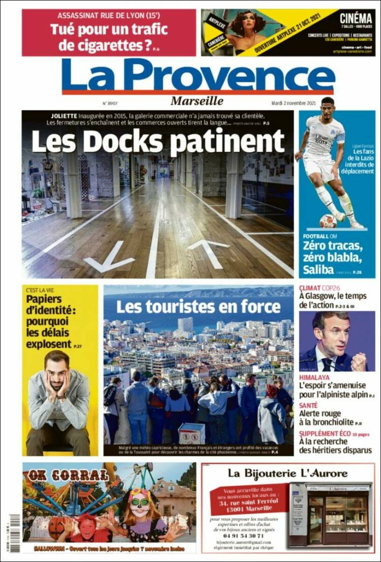 Portada de La Provence (Francia)