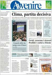 Portada de Avvenire (Italia)