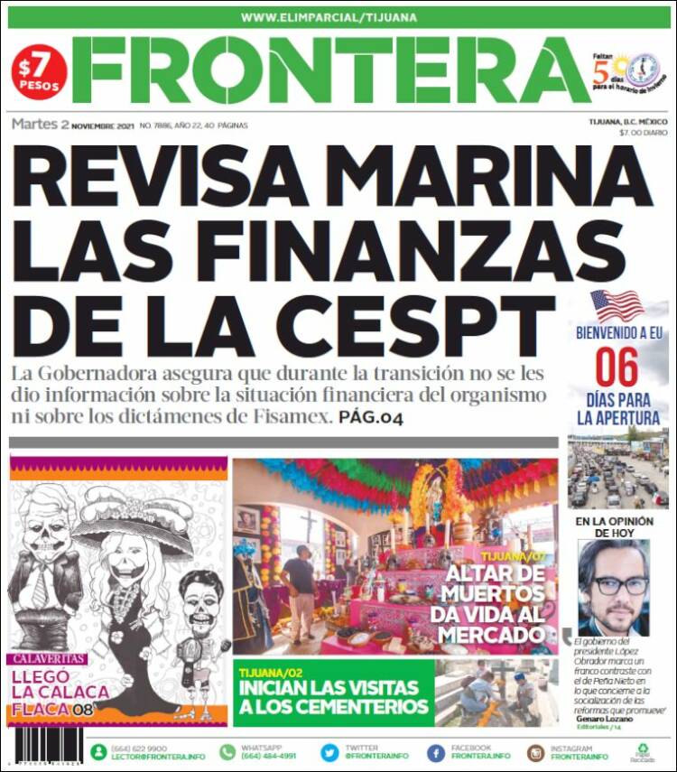 Portada de Frontera (M&eacute;xico)