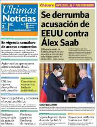 Portada de Últimas Noticias (Venezuela)