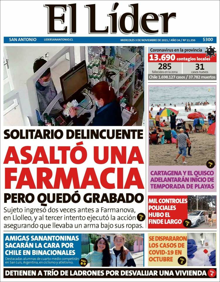 Portada de Lider de San Antonio (Chile)