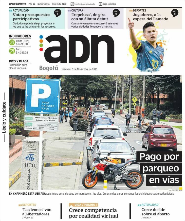 Portada de ADN - Bogotá (Colombia)
