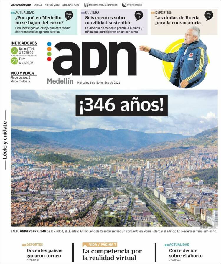 Portada de ADN - Medellín (Colombia)