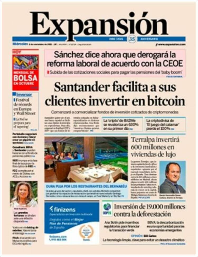 Portada de Expansión (Espa&ntilde;a)