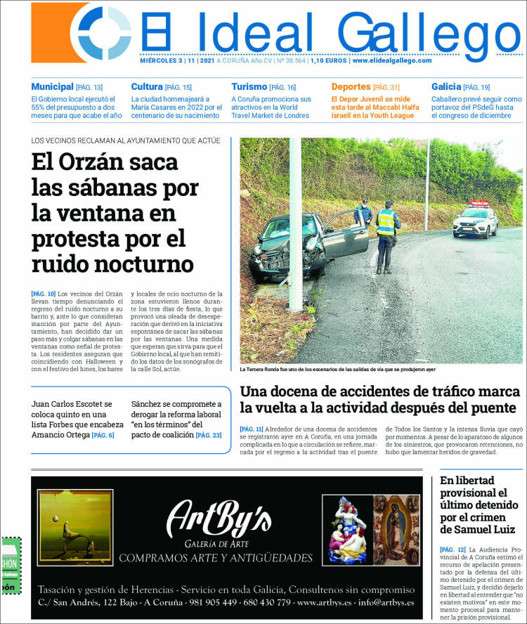 Portada de El Ideal Gallego (Espa&ntilde;a)