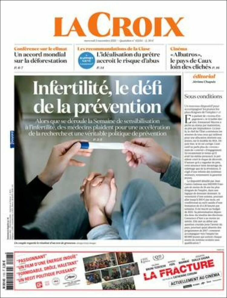 Portada de La Croix (Francia)