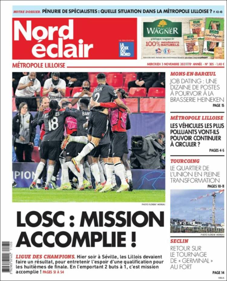 Portada de Nord Éclair (Francia)