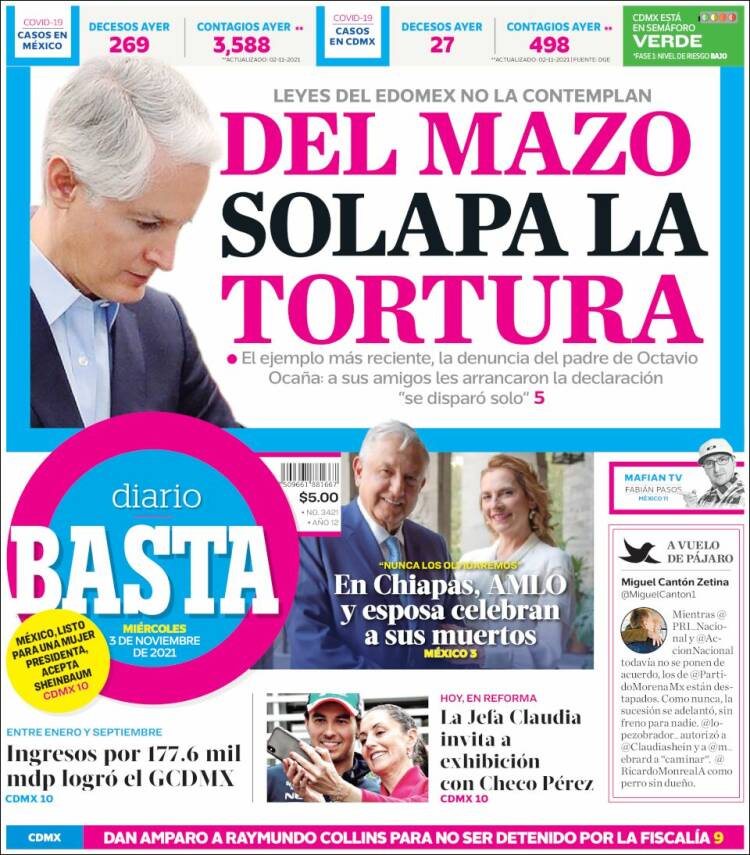 Portada de Diario Basta (M&eacute;xico)