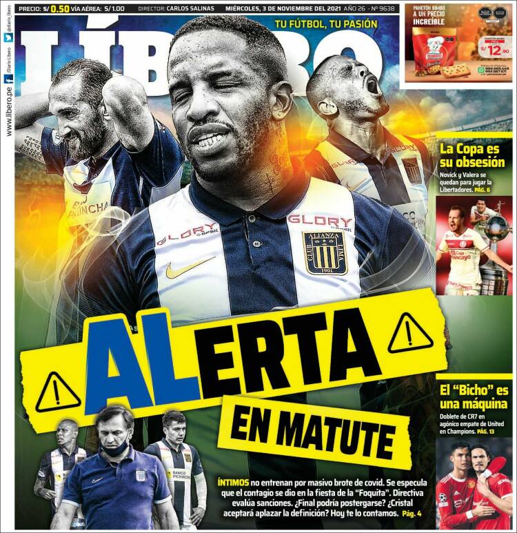 Portada de Líbero (Per&uacute;)