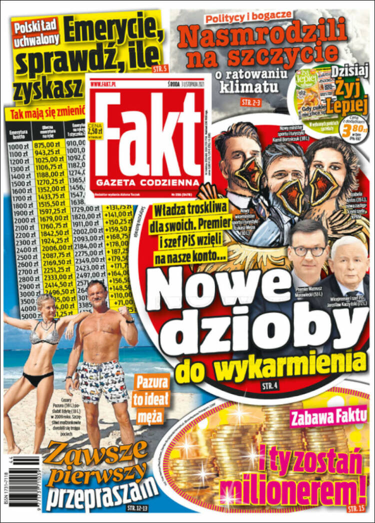 Portada de Fakt (Polonia)